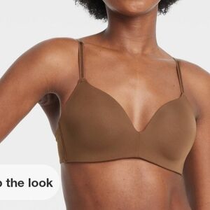 NWT Auden Seamless Brown Bra 38DDD